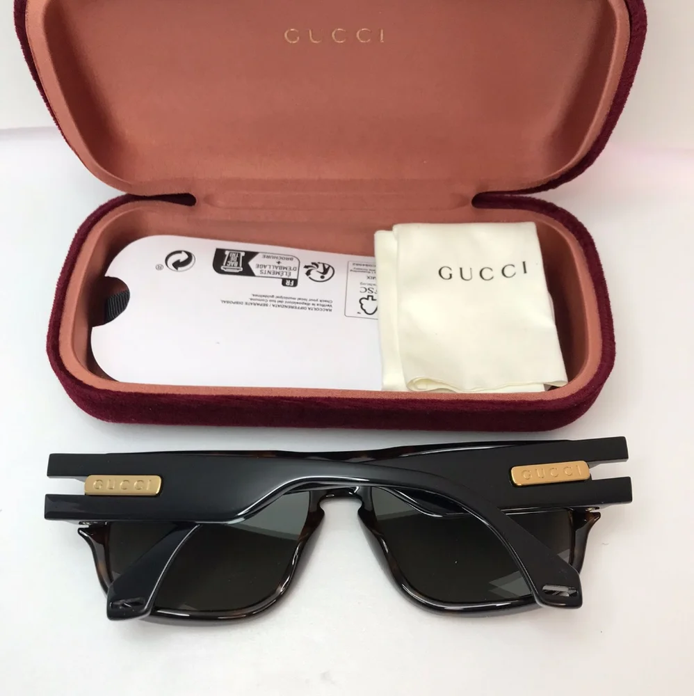 💯 original GUCCI SQUARE-FRAME ACETATE SUNGLASSES GG0664S-004 UNISEX